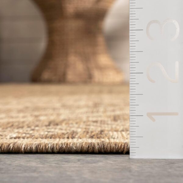 Nuloom Outdoor Performance Collection Landry Brown/Ivory, 4' x 6', Soft and Cozy,