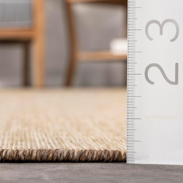 Nuloom Outdoor Performance Collection Nakia Brown/Ivory, 4' x 6', Soft and Cozy,