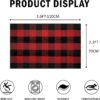 Buffalo Plaid Outdoor Rug 27.5" x 43" Red and Black Checkered Area