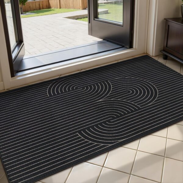 Tangsoo Rainbow Easy Jute Rug 2x4 Small Throw Rugs for Entryway,Washable Ultra