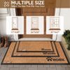 Dirt Trapping Outdoor Welcome Mats, 17x30 Durable Non-Slip Door Mat Outside Entrance,