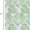 SAFAVIEH Washable Rug Outdoor Barbados Collection - 5'3" x 7'6", Green &