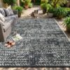 MontVoo Outdoor Rug Waterproof-Patio Rug Mat 5x8 Outdoor RV Camping Picnic Beach