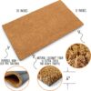 MAINEVENT Plain Coir Doormat Bulk 30x17 Inch, 2 Pack Door Mat Coir