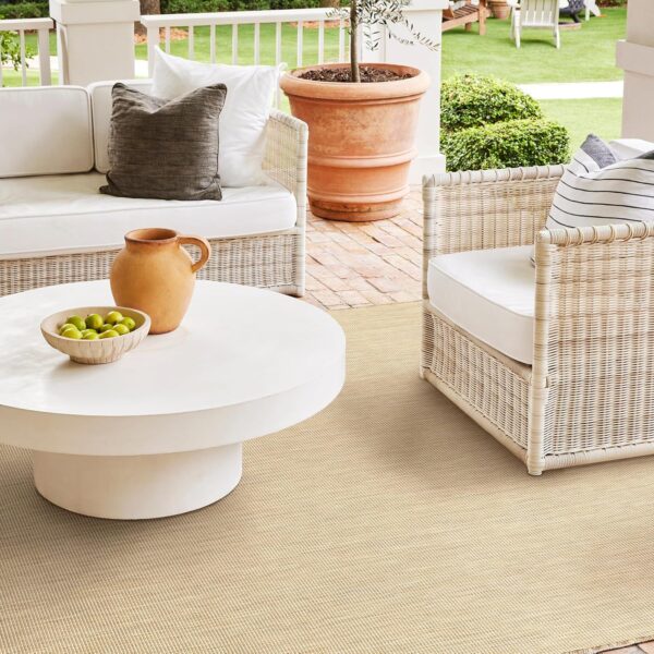 Nuloom Outdoor Performance Collection Nakia Brown/Ivory, 4' x 6', Soft and Cozy,