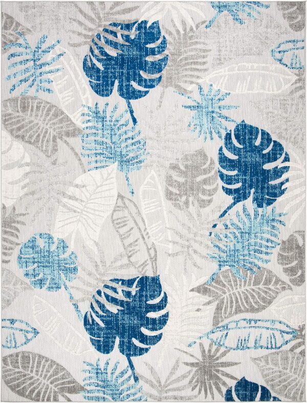 SAFAVIEH Washable Rug Outdoor Cabana Collection - 8' x 10', Grey &