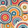 SAFAVIEH Washable Rug Outdoor Cabana Collection - 8' x 10', Blue &